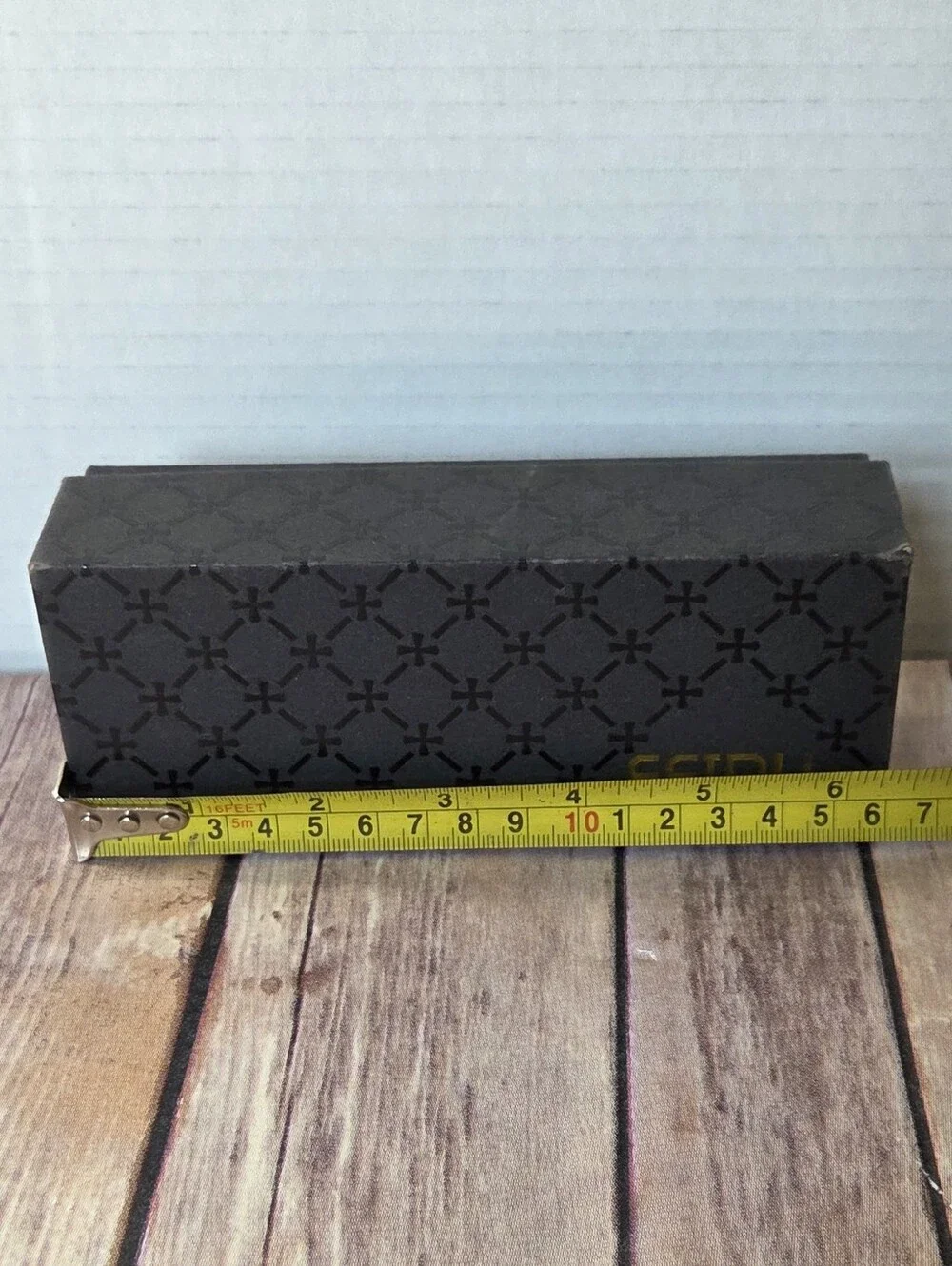 FEIDU Black Patterned Eyeglass/Sunglass Box